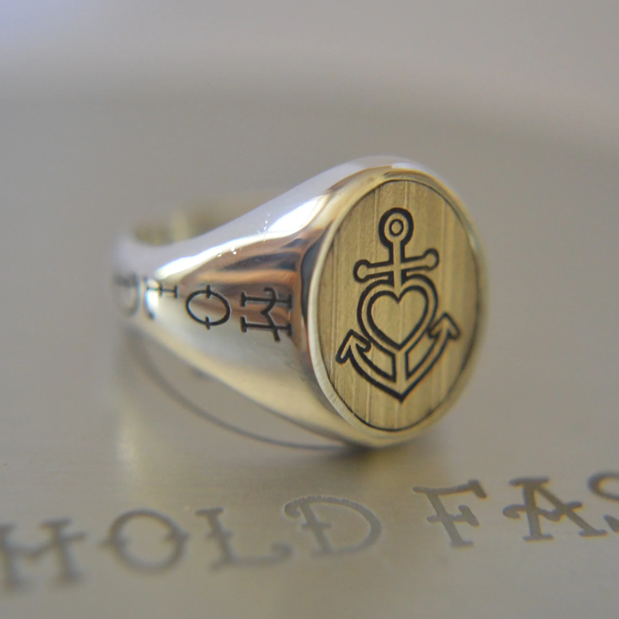 Hold Fast Small Signet Ring - Image 3